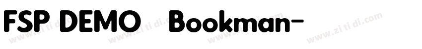 FSP DEMO   Bookman字体转换